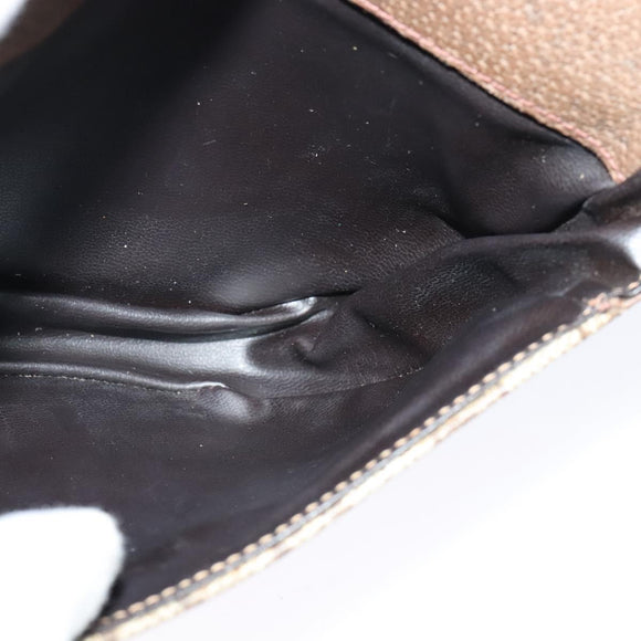 GUCCI GG Supreme Shoulder Bag PVC Beige Gold Auth ep9768