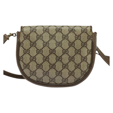 GUCCI GG Supreme Shoulder Bag PVC Beige Gold Auth ep9768 - 0
