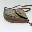 GUCCI GG Supreme Shoulder Bag PVC Beige Gold Auth ep9768-4