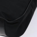 GUCCI Bamboo Hand Bag Nylon Black Silver 001 2123 1577 Auth ep9772-15