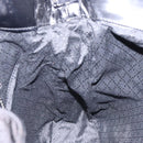 GUCCI Bamboo Hand Bag Nylon Black Silver 001 2123 1577 Auth ep9772-18