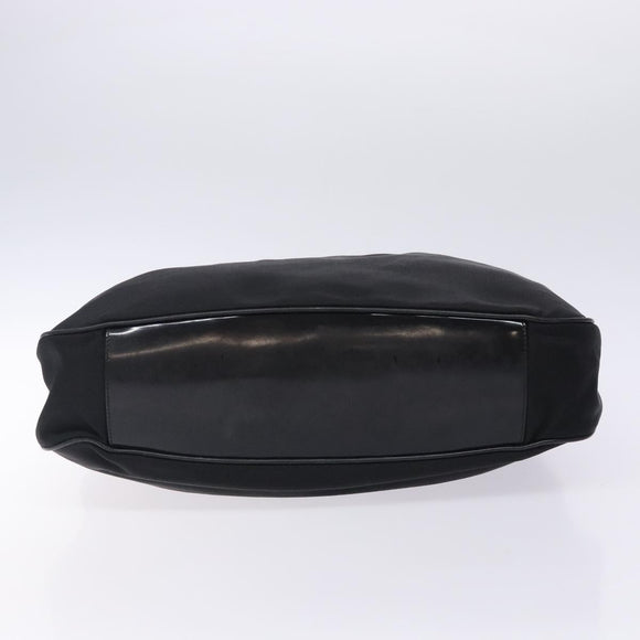 GUCCI Bamboo Hand Bag Nylon Black Silver 001 2123 1577 Auth ep9772