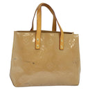 LOUIS VUITTON Monogram Vernis Reade PM Hand Bag Noisette M91334 LV Auth ep9780-1