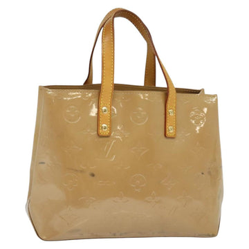 LOUIS VUITTON Monogram Vernis Reade PM Hand Bag Noisette M91334 LV Auth ep9780