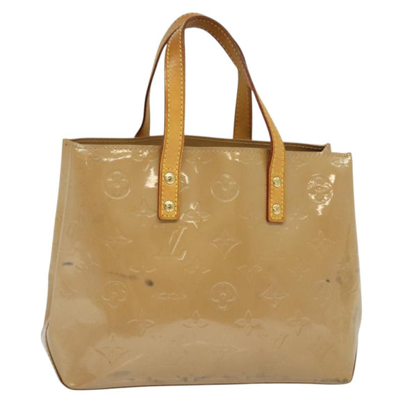 LOUIS VUITTON Monogram Vernis Reade PM Hand Bag Noisette M91334 LV Auth ep9780