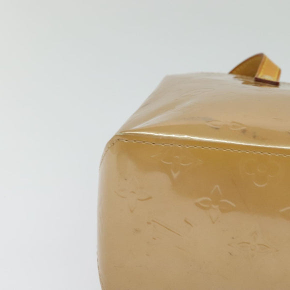 LOUIS VUITTON Monogram Vernis Reade PM Hand Bag Noisette M91334 LV Auth ep9780