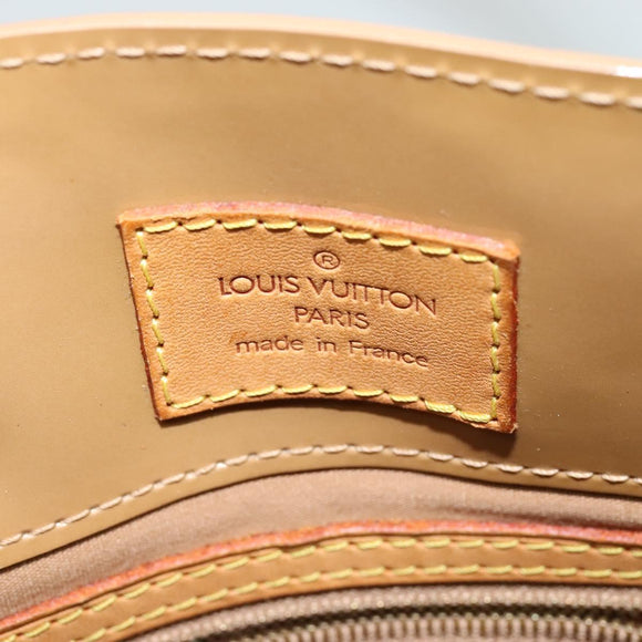 LOUIS VUITTON Monogram Vernis Reade PM Hand Bag Noisette M91334 LV Auth ep9780