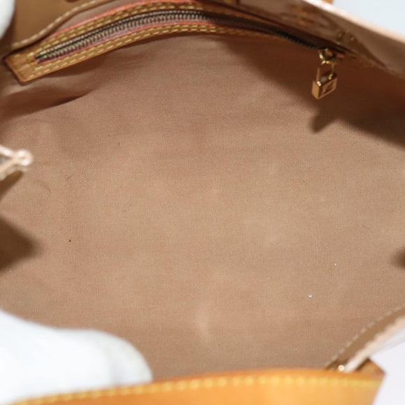 LOUIS VUITTON Monogram Vernis Reade PM Hand Bag Noisette M91334 LV Auth ep9780