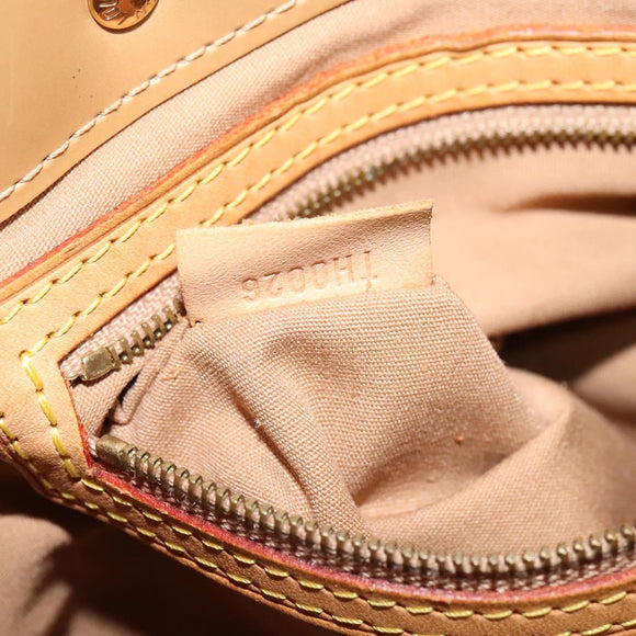 LOUIS VUITTON Monogram Vernis Reade PM Hand Bag Noisette M91334 LV Auth ep9780