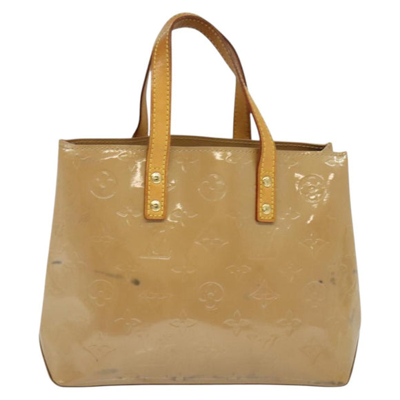 LOUIS VUITTON Monogram Vernis Reade PM Hand Bag Noisette M91334 LV Auth ep9780