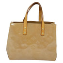 LOUIS VUITTON Monogram Vernis Reade PM Hand Bag Noisette M91334 LV Auth ep9780-2