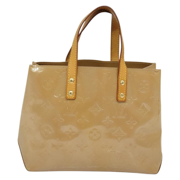 LOUIS VUITTON Monogram Vernis Reade PM Hand Bag Noisette M91334 LV Auth ep9780
