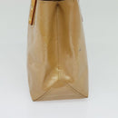 LOUIS VUITTON Monogram Vernis Reade PM Hand Bag Noisette M91334 LV Auth ep9780-3