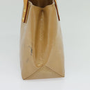 LOUIS VUITTON Monogram Vernis Reade PM Hand Bag Noisette M91334 LV Auth ep9780-4