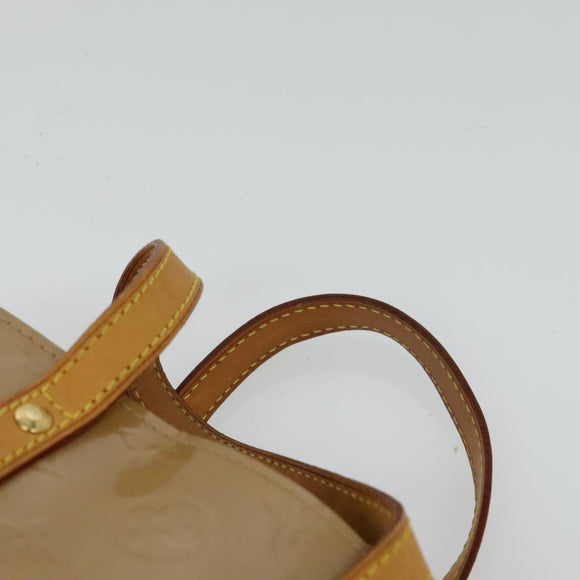 LOUIS VUITTON Monogram Vernis Reade PM Hand Bag Noisette M91334 LV Auth ep9780