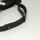 GUCCI GG Canvas Shoulder Bag Black Silver Auth ep9783-6