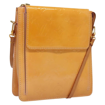 LOUIS VUITTON Monogram Vernis Motto Pouch Marshmallow Pink M91312 Auth ep9785