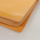 LOUIS VUITTON Monogram Vernis Motto Pouch Marshmallow Pink M91312 Auth ep9785-17
