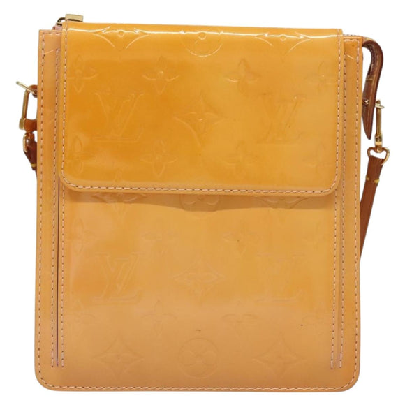 LOUIS VUITTON Monogram Vernis Motto Pouch Marshmallow Pink M91312 Auth ep9785
