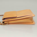 LOUIS VUITTON Monogram Vernis Motto Pouch Marshmallow Pink M91312 Auth ep9785-4