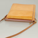 LOUIS VUITTON Monogram Vernis Motto Pouch Marshmallow Pink M91312 Auth ep9785-6