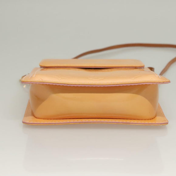 LOUIS VUITTON Monogram Vernis Motto Pouch Marshmallow Pink M91312 Auth ep9785
