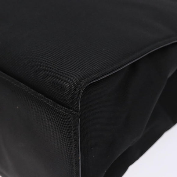 GUCCI Bamboo Hand Bag Nylon Black Silver 002 1010 Auth ep9789