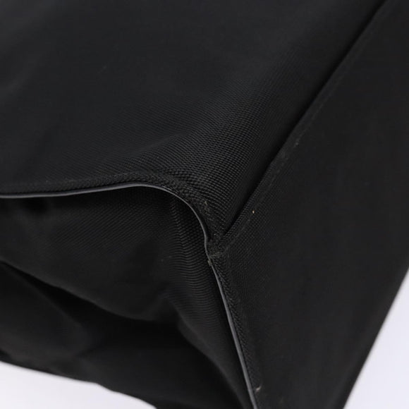 GUCCI Bamboo Hand Bag Nylon Black Silver 002 1010 Auth ep9789