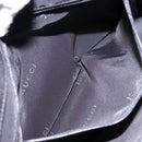 GUCCI Bamboo Hand Bag Nylon Black Silver 002 1010 Auth ep9789-21