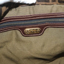 FENDI Zucca Canvas Shoulder Bag Brown Black Auth ep9812-18