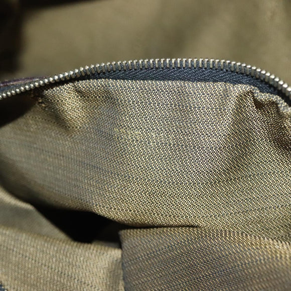 FENDI Zucca Canvas Shoulder Bag Brown Black Auth ep9812