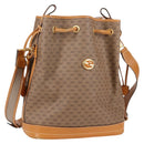 GUCCI Micro GG Supreme Shoulder Bag PVC Beige Gold Auth ep9824-1