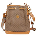 GUCCI Micro GG Supreme Shoulder Bag PVC Beige Gold Auth ep9824-13