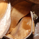 GUCCI Micro GG Supreme Shoulder Bag PVC Beige Gold Auth ep9824-11