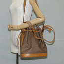 GUCCI Micro GG Supreme Shoulder Bag PVC Beige Gold Auth ep9824-22