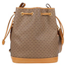 GUCCI Micro GG Supreme Shoulder Bag PVC Beige Gold Auth ep9824-2