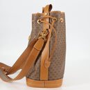 GUCCI Micro GG Supreme Shoulder Bag PVC Beige Gold Auth ep9824-3