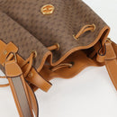 GUCCI Micro GG Supreme Shoulder Bag PVC Beige Gold Auth ep9824-6