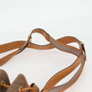 GUCCI Micro GG Supreme Shoulder Bag PVC Beige Gold Auth ep9824-8