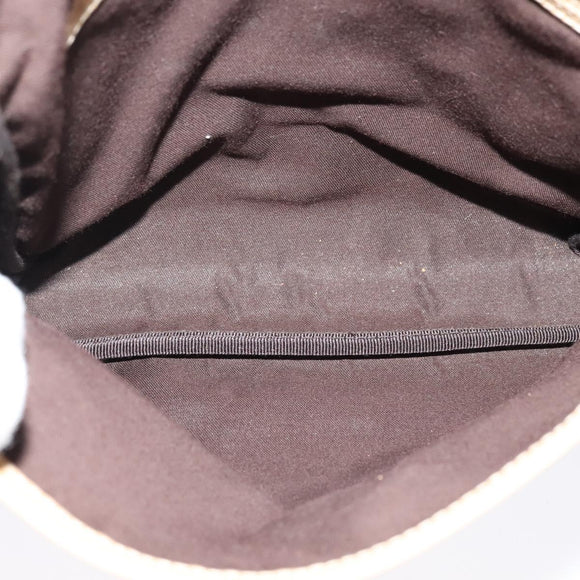 GUCCI GG Supreme Shoulder Bag PVC White Gold 223666 Auth ep9826