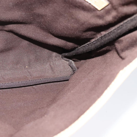 GUCCI GG Supreme Shoulder Bag PVC White Gold 223666 Auth ep9826