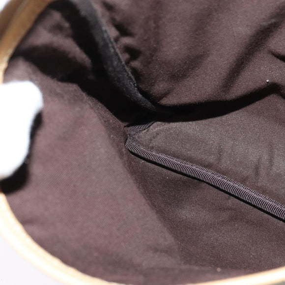 GUCCI GG Supreme Shoulder Bag PVC White Gold 223666 Auth ep9826