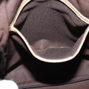 GUCCI GG Supreme Shoulder Bag PVC White Gold 223666 Auth ep9826-21