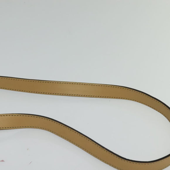 GUCCI GG Supreme Shoulder Bag PVC White Gold 223666 Auth ep9826