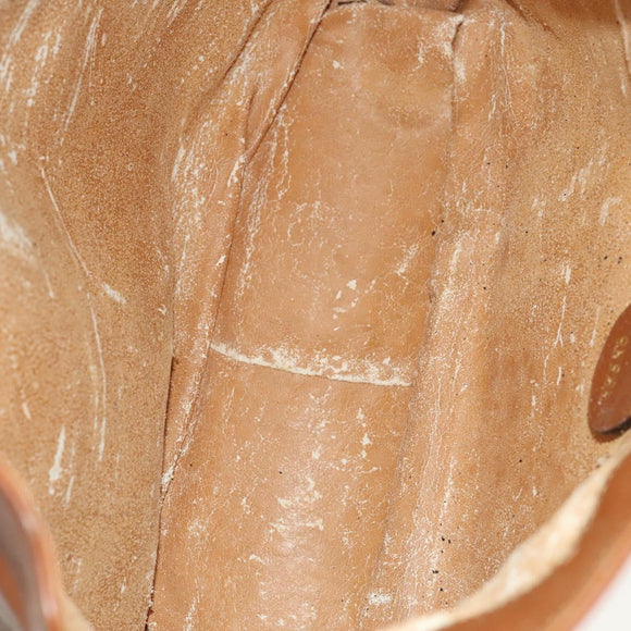 GUCCI Bamboo Hand Bag Leather 2way Brown Gold 001 0166 1638 Auth ep9829