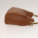 GUCCI Bamboo Hand Bag Leather 2way Brown Gold 001 0166 1638 Auth ep9829-3