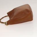 GUCCI Bamboo Hand Bag Leather 2way Brown Gold 001 0166 1638 Auth ep9829-4