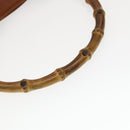 GUCCI Bamboo Hand Bag Leather 2way Brown Gold 001 0166 1638 Auth ep9829-7
