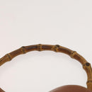 GUCCI Bamboo Hand Bag Leather 2way Brown Gold 001 0166 1638 Auth ep9829-14