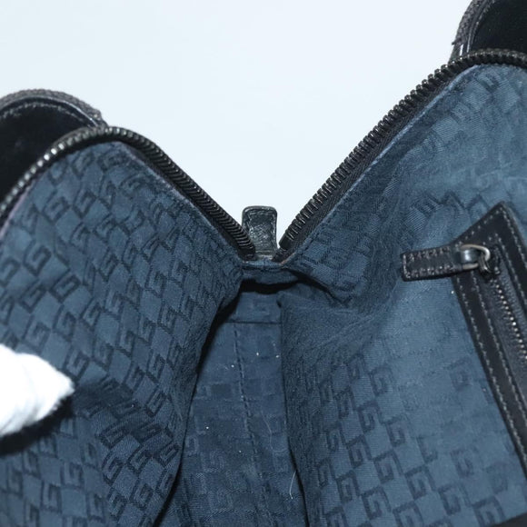 GUCCI Hand Bag Canvas Black 106496 Auth ep9831